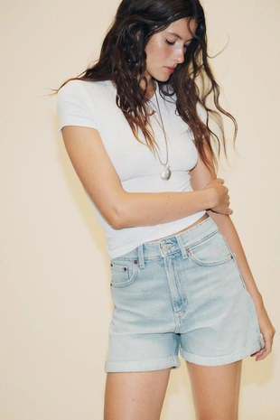 Бермуды MOM FIT TRF с высокой посадкой- Заказать в России