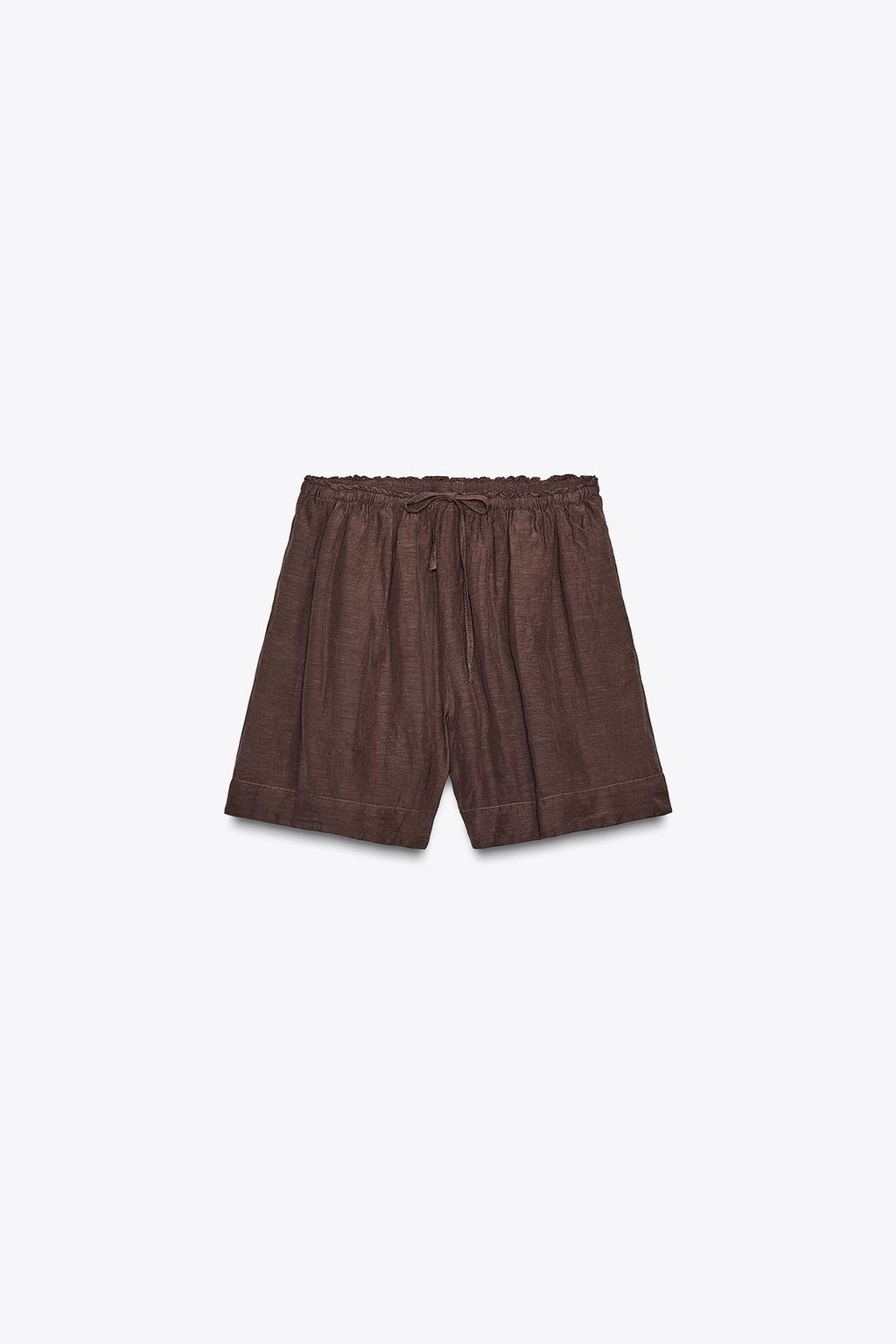 ШОРТЫ ИЗ ЛЬНЯНОЙ ТКАНИ — ZW COLLECTION