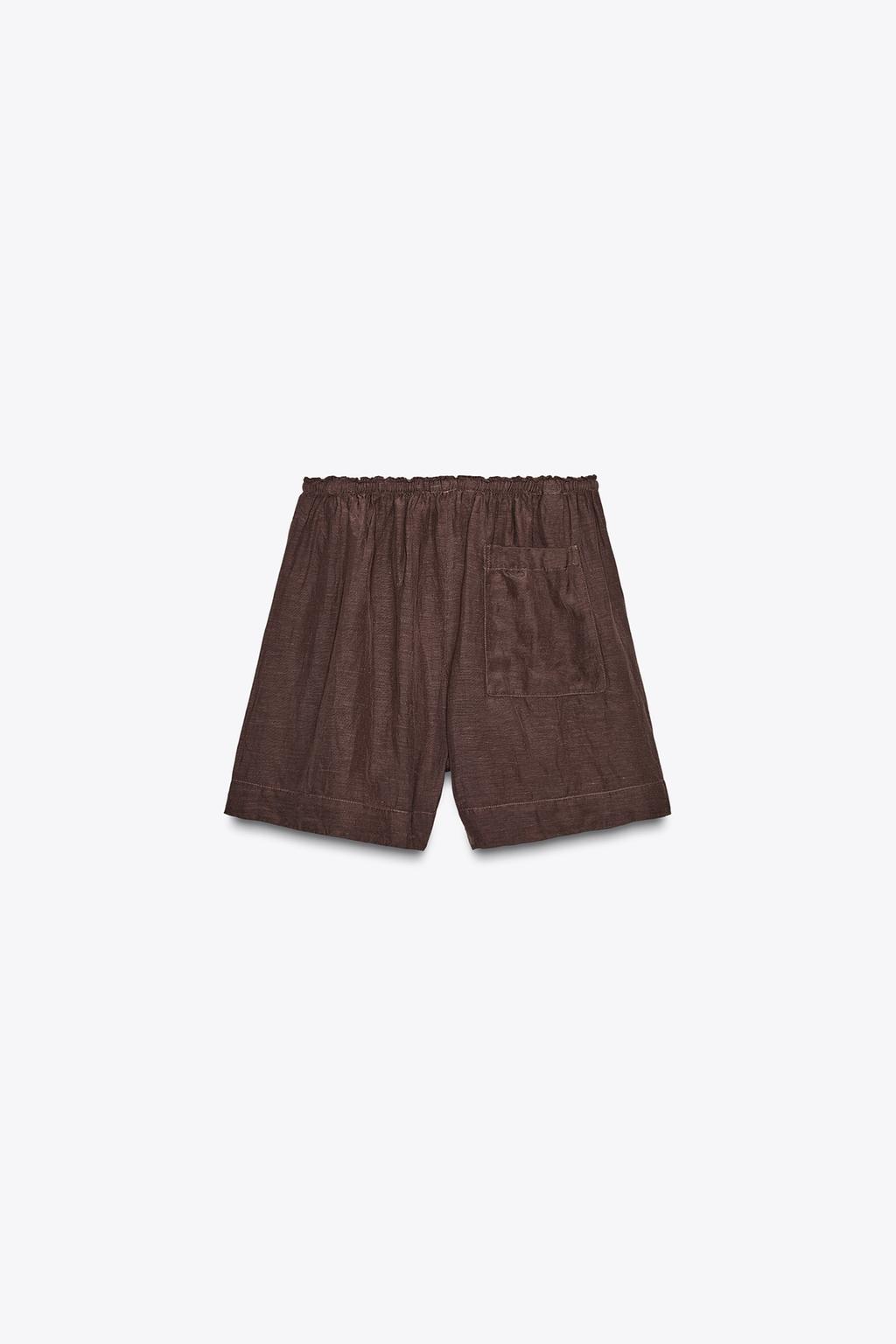 ШОРТЫ ИЗ ЛЬНЯНОЙ ТКАНИ — ZW COLLECTION
