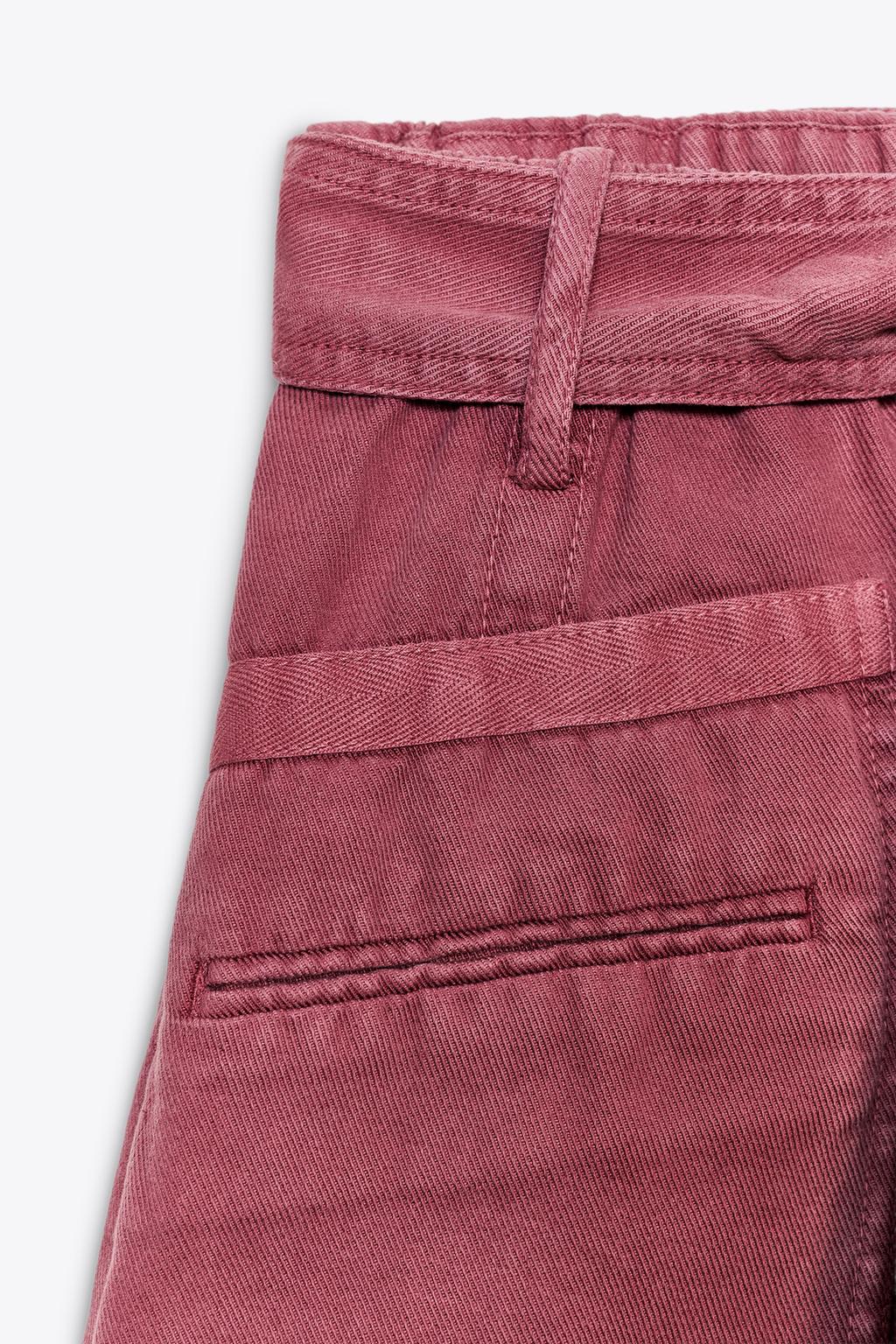 ШОРТЫ ИЗ СТРУЯЩЕЙСЯ ТКАНИ С ПОЯСОМ — ZW COLLECTION