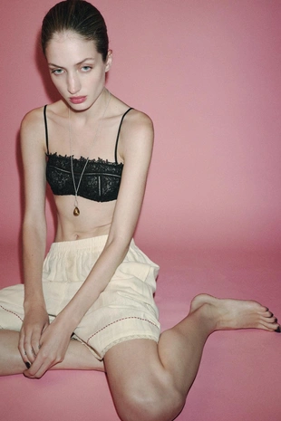 Бермуды из льна с контрастной отделкой LIMITED EDITION- Заказать в России