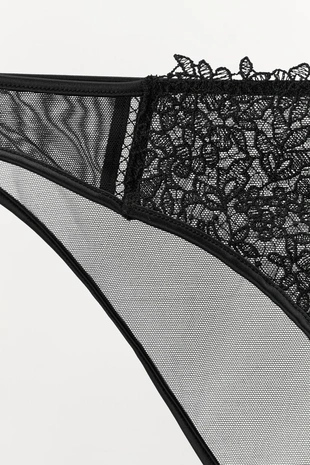 Трусы из сетчатой ткани с кружевом- Заказать в России