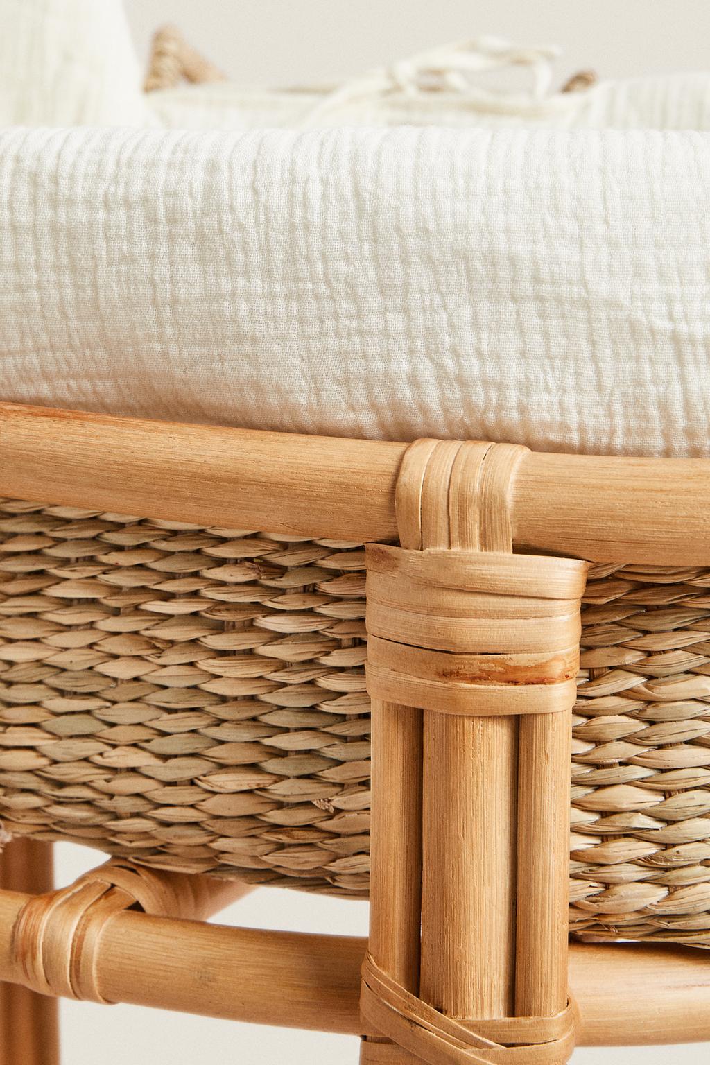Детская колыбель rattan moses basket