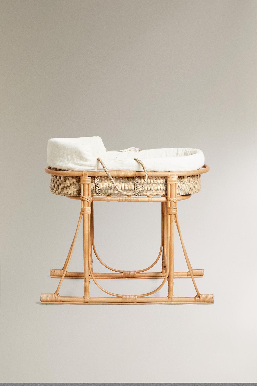 Детская колыбель rattan moses basket
