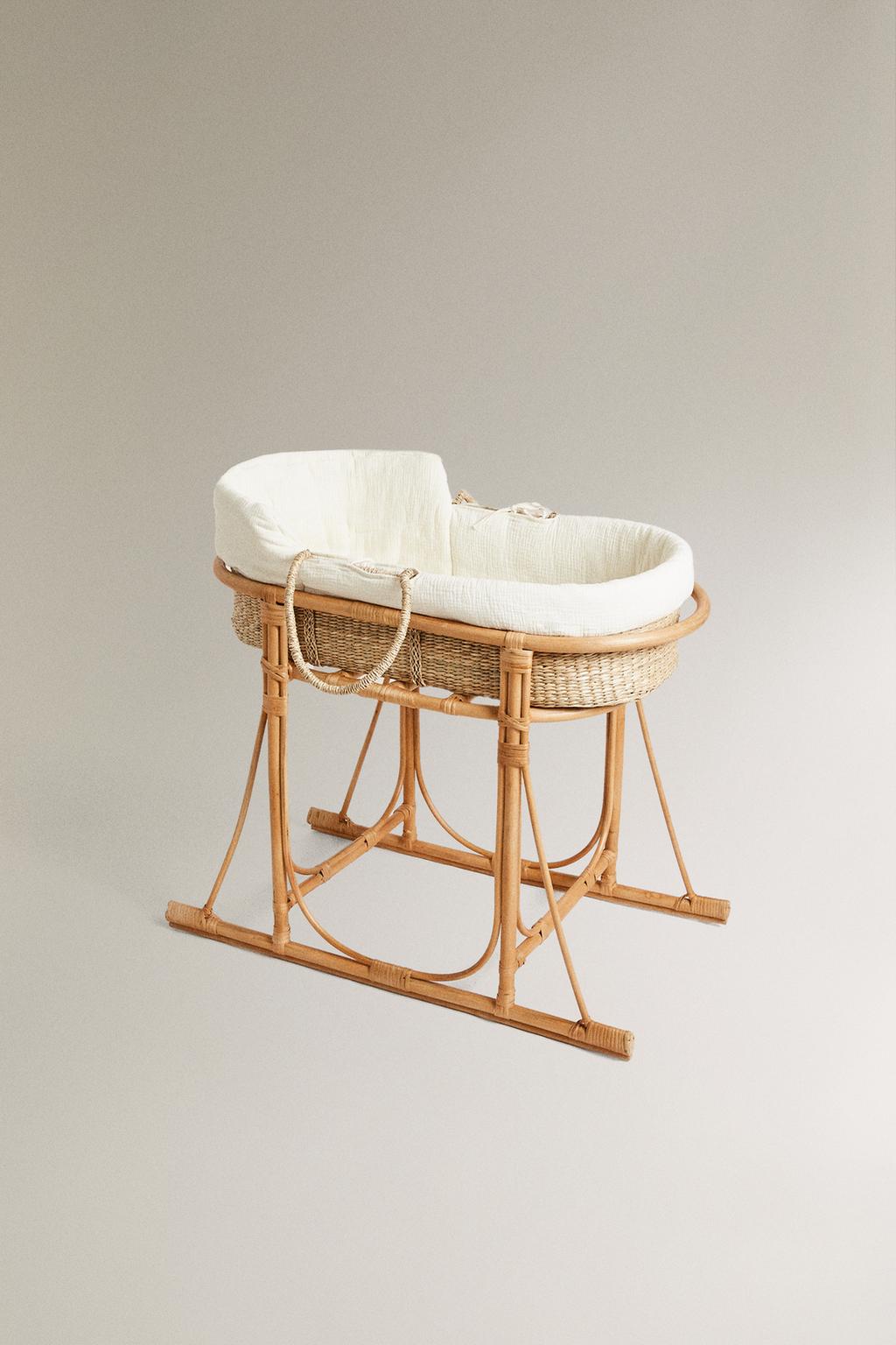 Детская колыбель rattan moses basket
