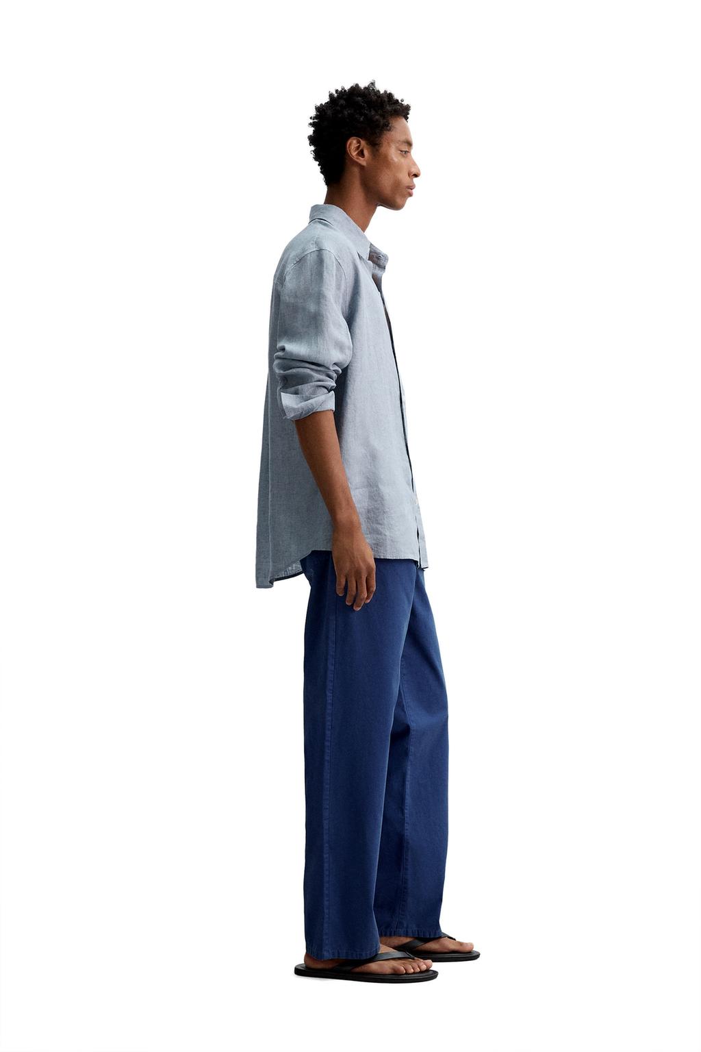 РУБАШКА RELAXED FIT ИЗ 100% ЛЬНА