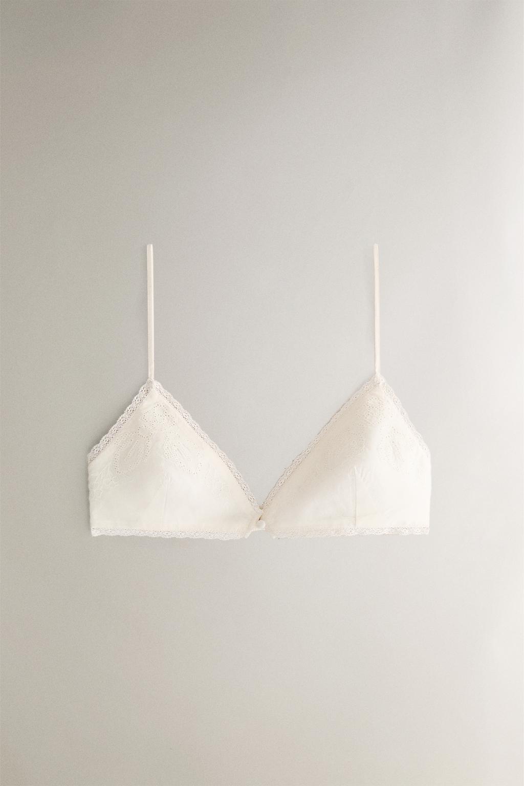 Кружевное бра zara