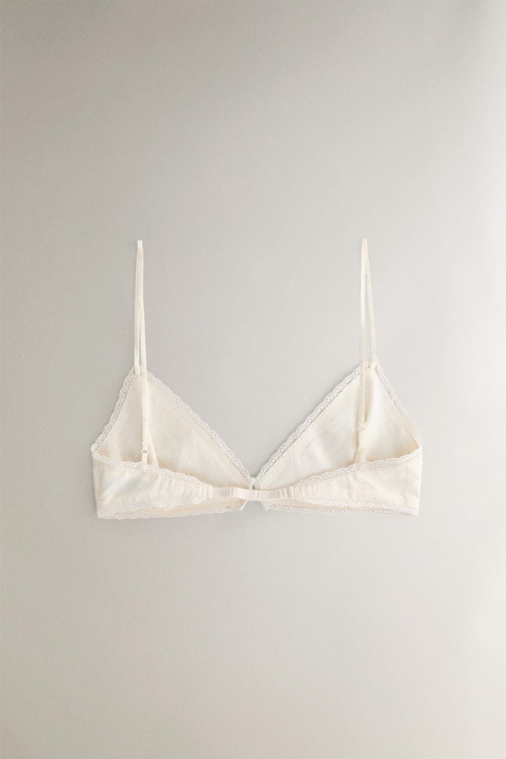 Кружевное бра zara