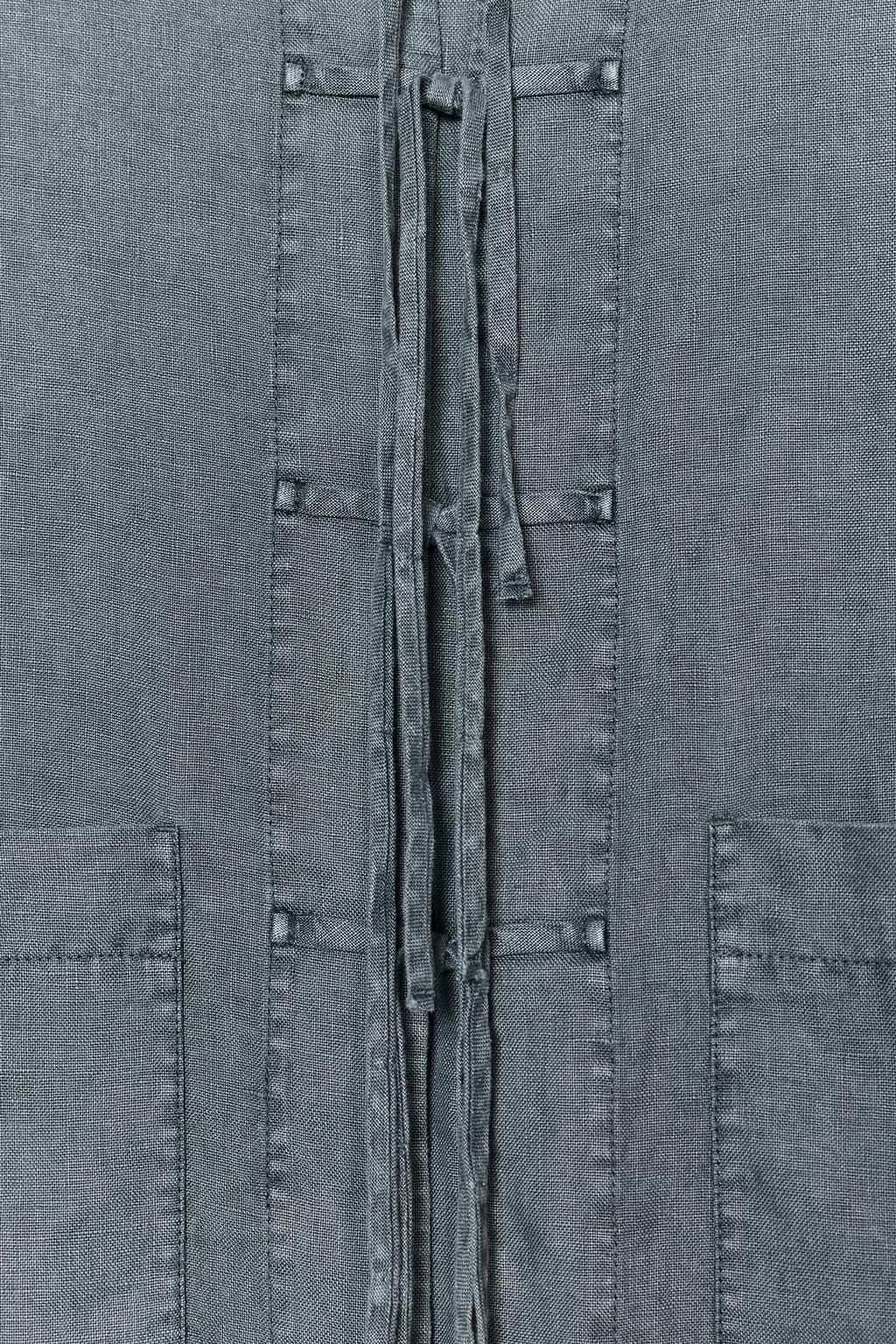 ЛЬНЯНАЯ КУРТКА С ЗАВЯЗКАМИ — ZW COLLECTION