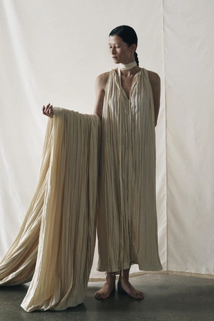 Легкое платье с жатым эффектом — ZW COLLECTION- Заказать в России