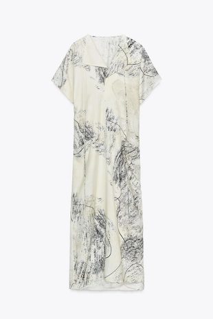 Платье миди с принтом — ZW COLLECTION- Заказать в России