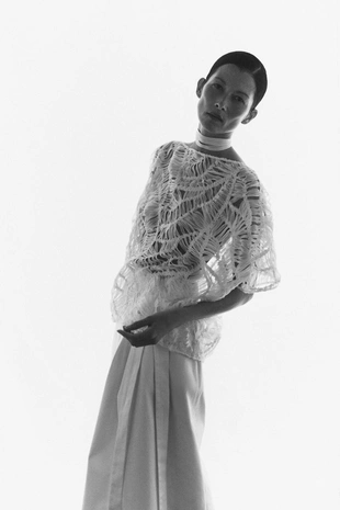 Топ из рельефной ткани ZW- Заказать в России