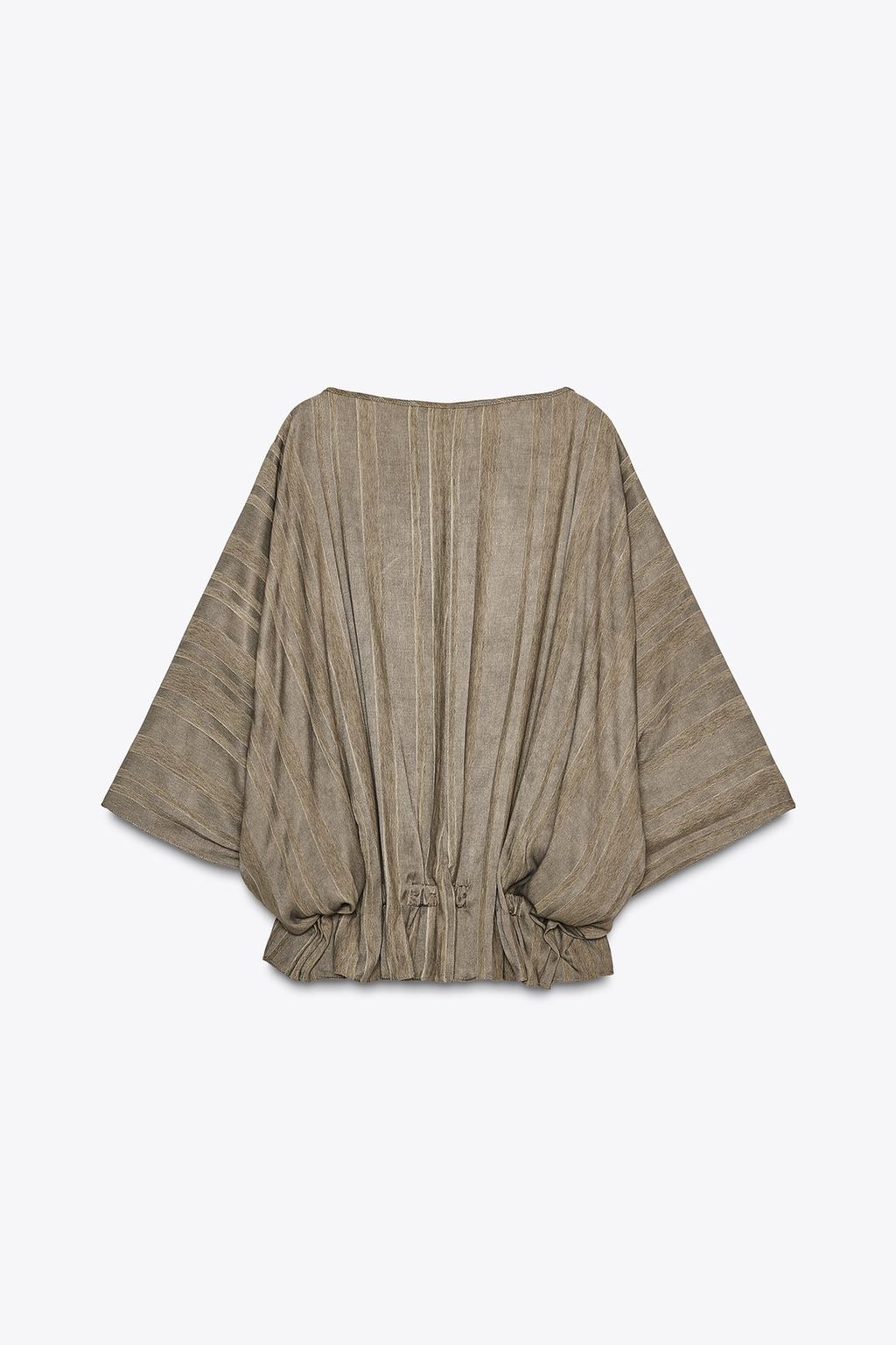 ОБЪЕМНЫЙ ЖАККАРДОВЫЙ ТОП — ZW COLLECTION