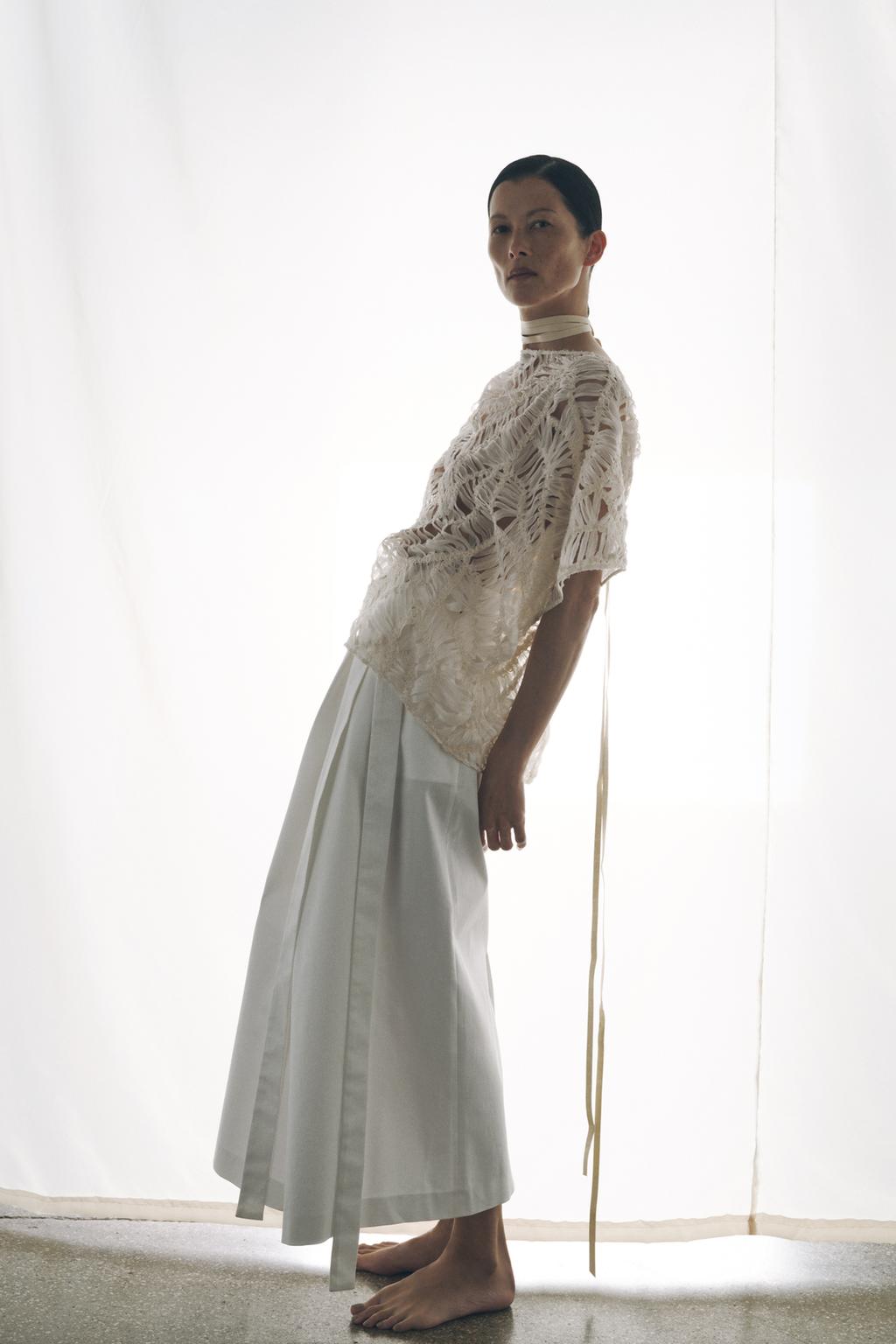 ЮБКА МИДИ АСИММЕТРИЧНОГО КРОЯ — ZW COLLECTION