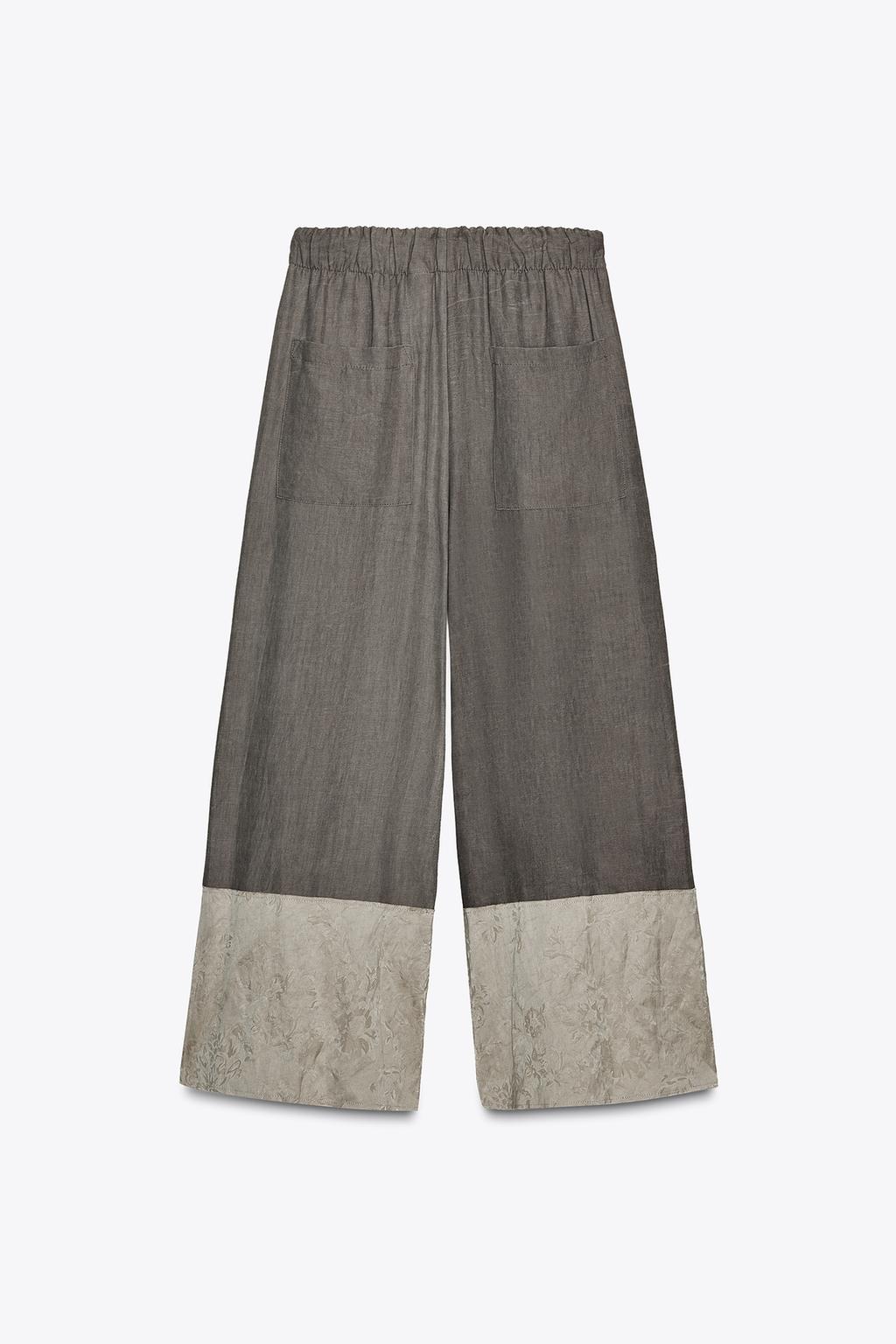 КОМБИНИРОВАННЫЕ ЖАККАРДОВЫЕ БРЮКИ — ZW COLLECTION