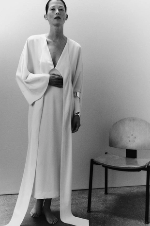 Платье миди с завязками — ZW COLLECTION