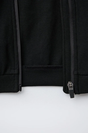 Толстовка INTERLOCK с капюшоном, молнией и логотипом- Заказать в России