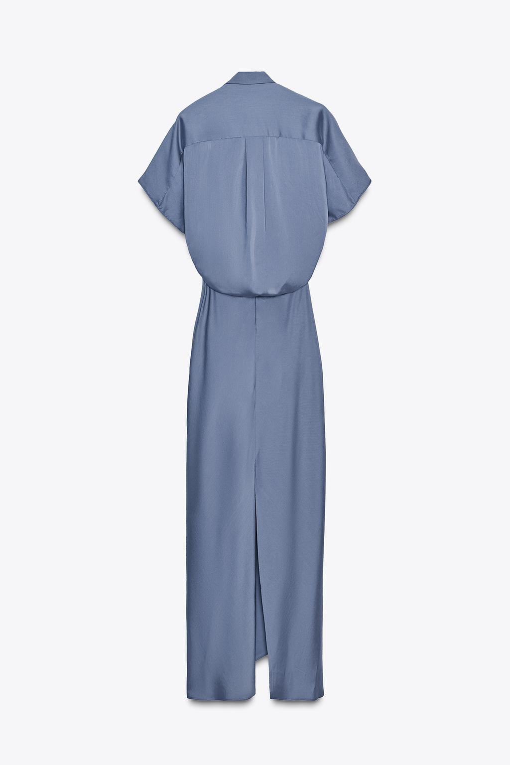 АТЛАСНОЕ ПЛАТЬЕ С ЗАПАХОМ ZW COLLECTION