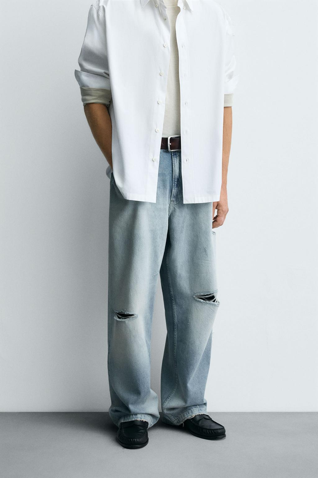 ДЖИНСЫ BAGGY FIT С РАЗРЕЗАМИ