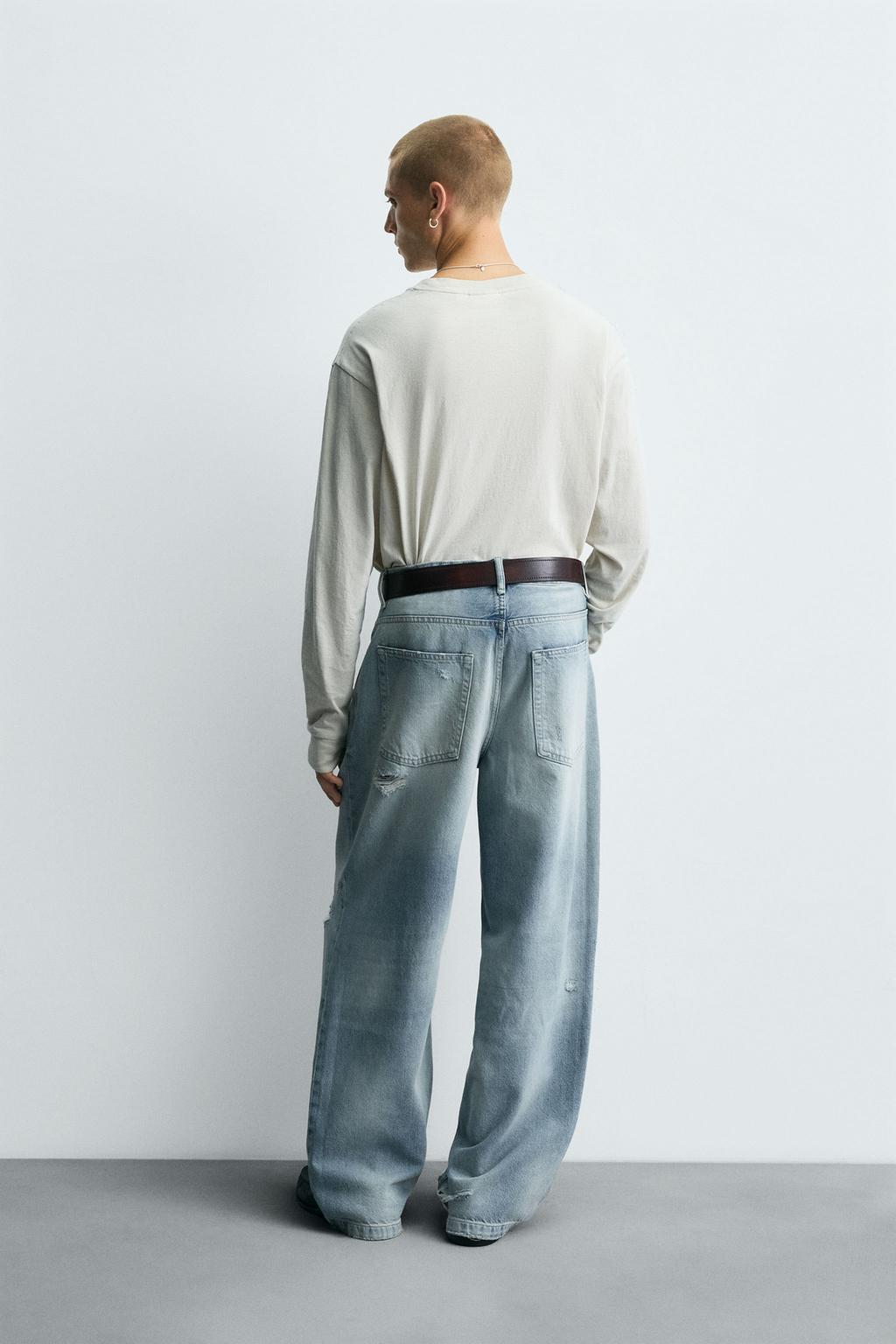 ДЖИНСЫ BAGGY FIT С РАЗРЕЗАМИ