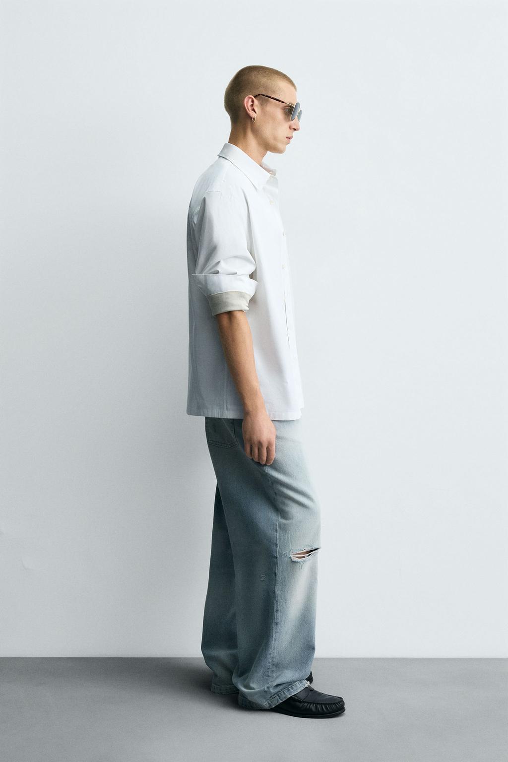 ДЖИНСЫ BAGGY FIT С РАЗРЕЗАМИ
