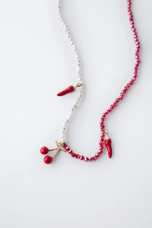 Подвеска с перцами и вишнями- Заказать в России