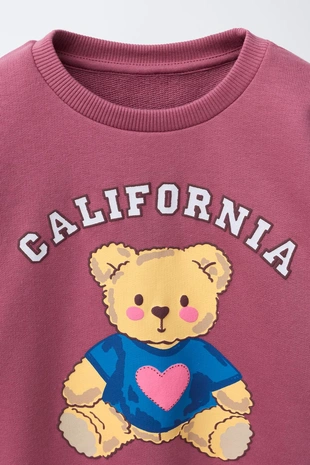 Толстовка с рельефным принтом- Заказать в России