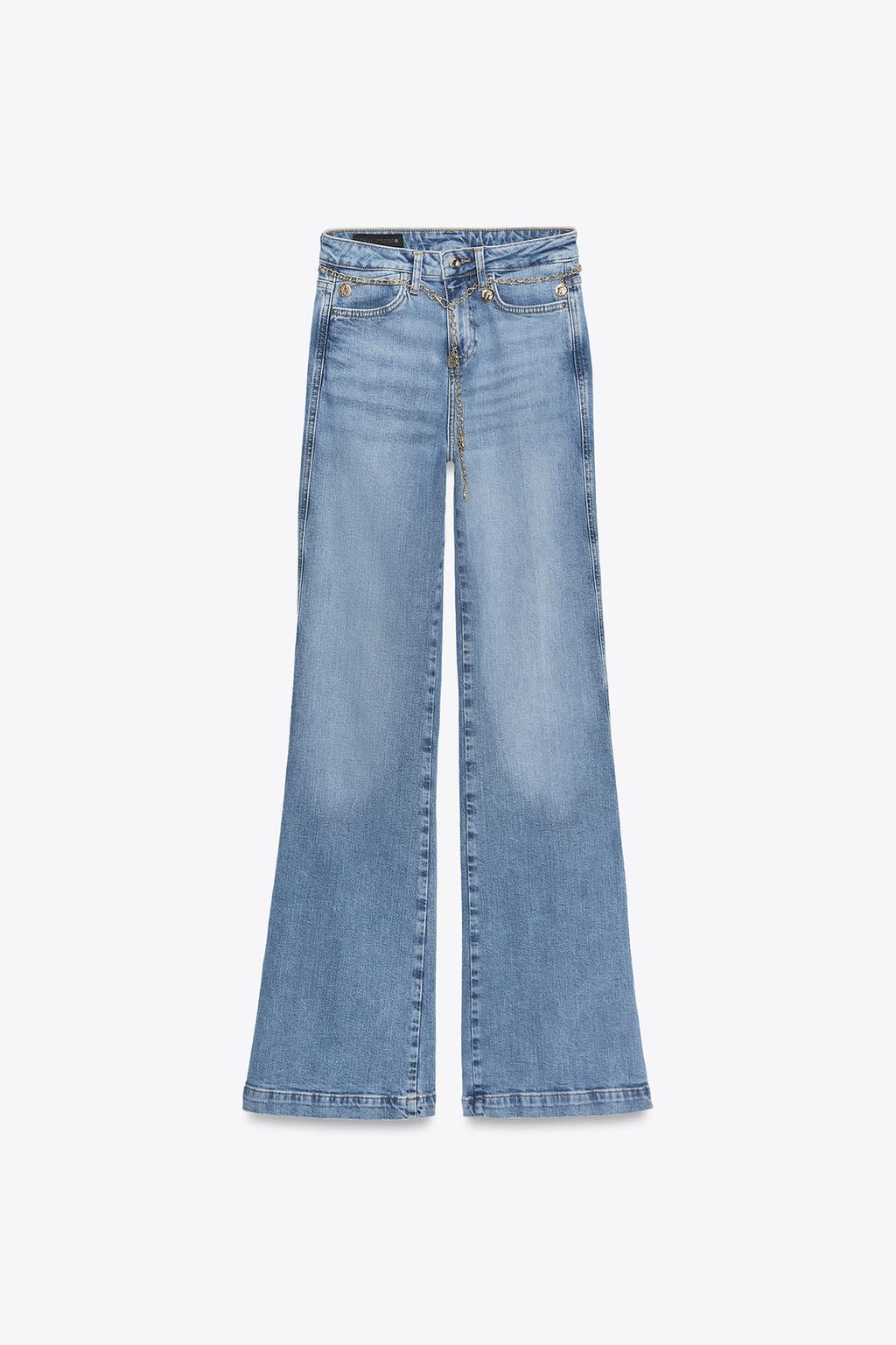 ДЖИНСЫ Z1975 BOOTCUT С ВЫСОКОЙ ПОСАДКОЙ И РЕМНЕМ-ЦЕПОЧКОЙ