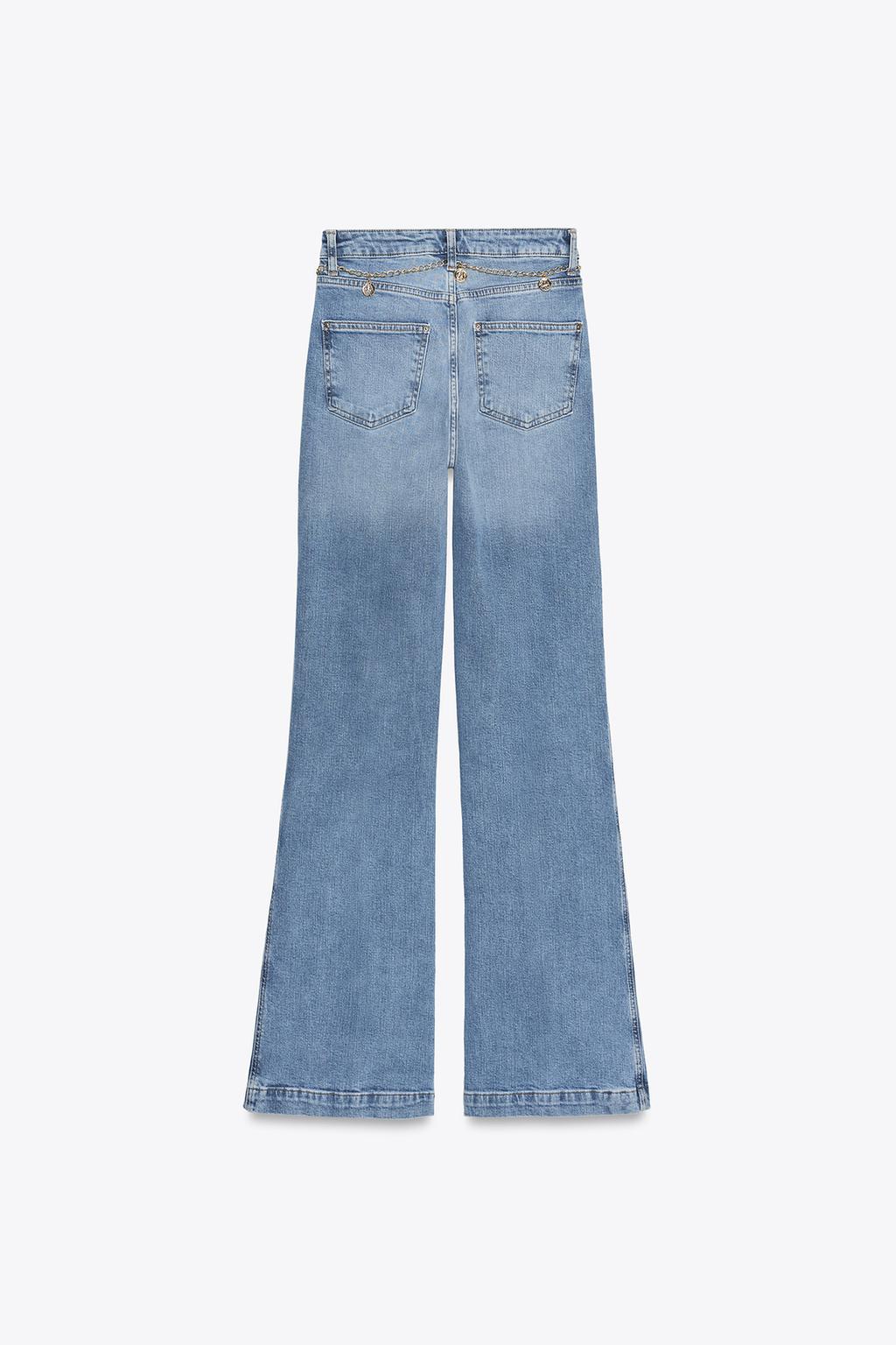 ДЖИНСЫ Z1975 BOOTCUT С ВЫСОКОЙ ПОСАДКОЙ И РЕМНЕМ-ЦЕПОЧКОЙ