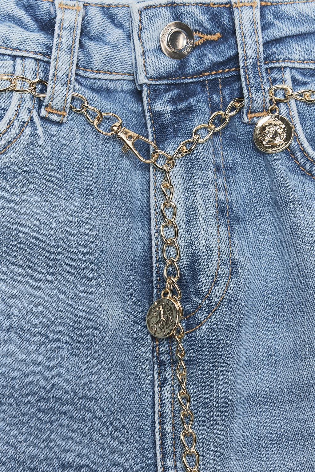 ДЖИНСЫ Z1975 BOOTCUT С ВЫСОКОЙ ПОСАДКОЙ И РЕМНЕМ-ЦЕПОЧКОЙ