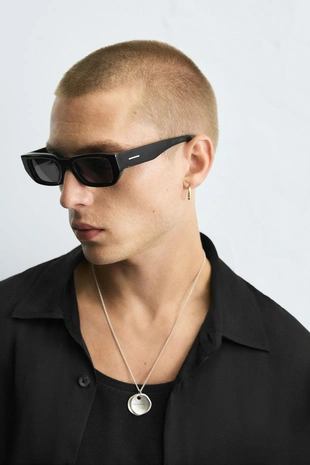 Атласная рубашка RELAXED FIT- Заказать в России