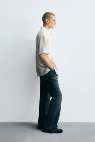 Рубашка JACQUARD с асимметричным рисунком- Заказать в России