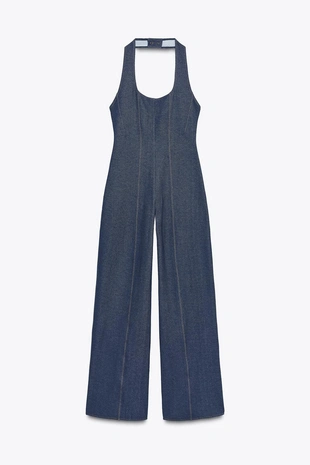 Комбинезон из саржи с отстрочкой- Заказать в России