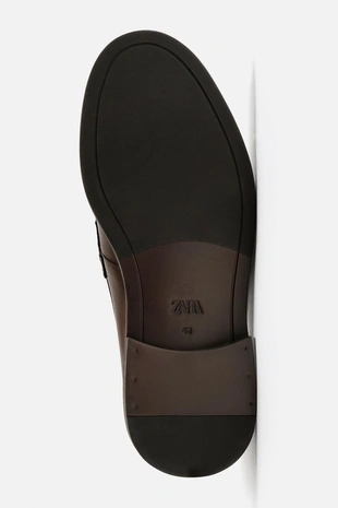 Кожаные лоферы с планкой- Заказать в России