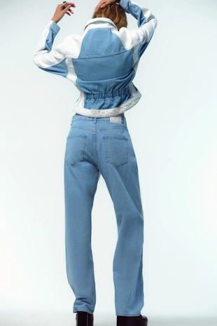 Джинсы Z1975 STRAIGHT со средней посадкой и комбинированной варкой- Заказать в России