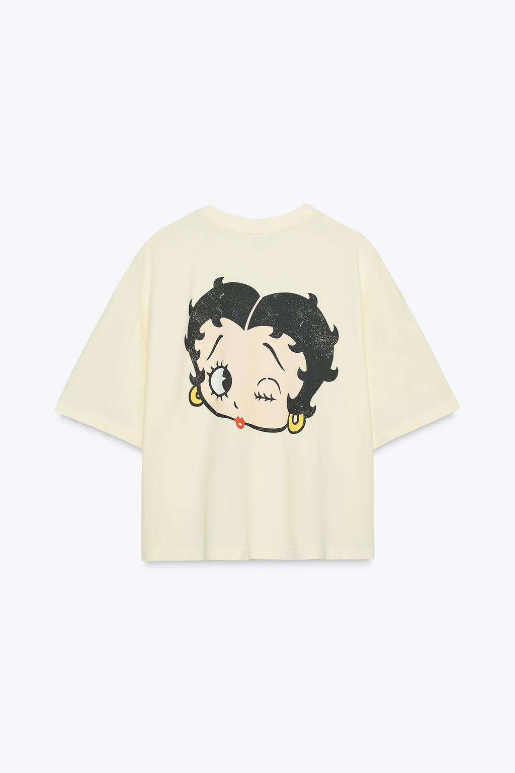ФУТБОЛКА BETTY BOOP® С ЭФФЕКТОМ ПОТЕРТОСТИ