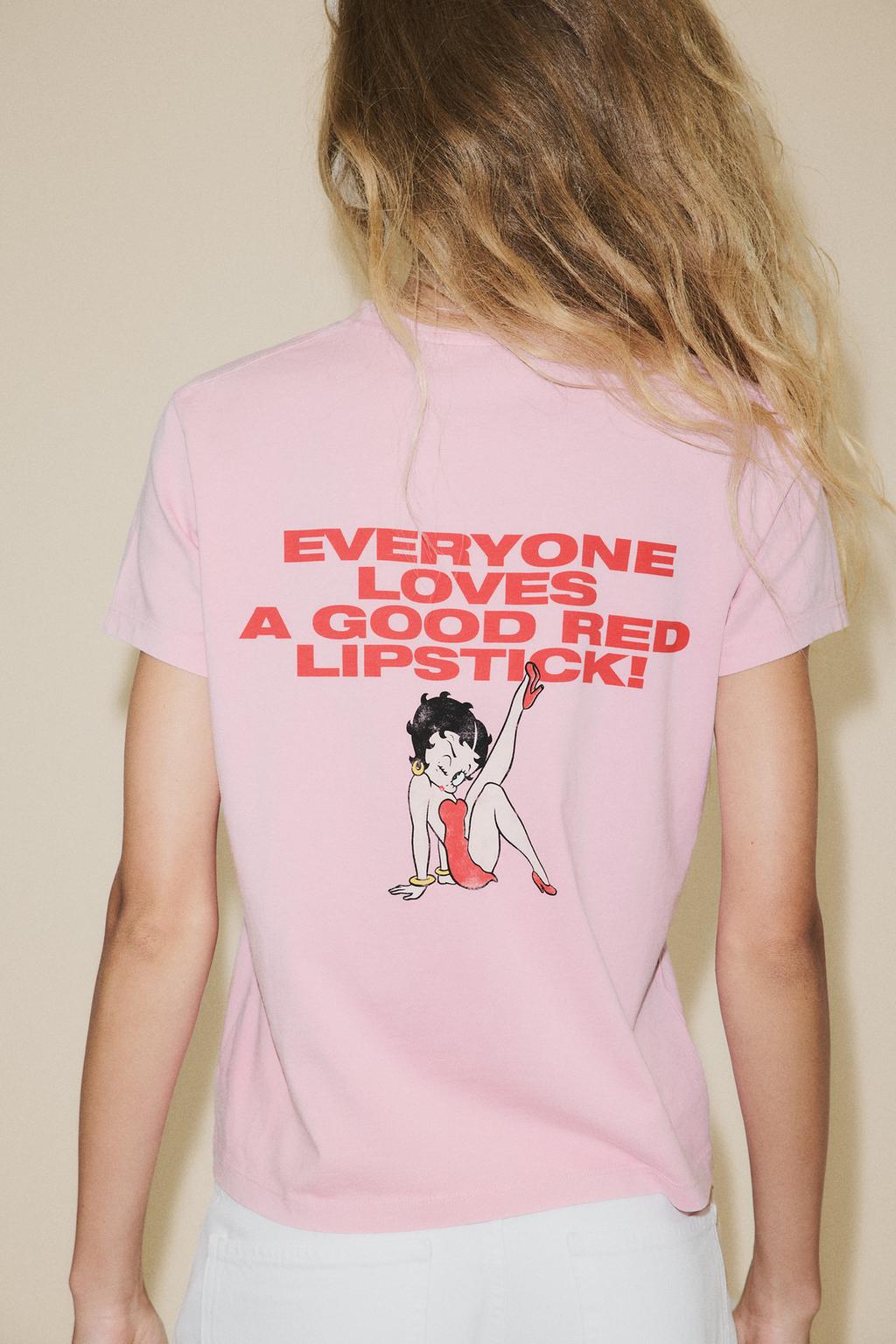 ФУТБОЛКА BETTY BOOP® С ЭФФЕКТОМ ПОТЕРТОСТИ