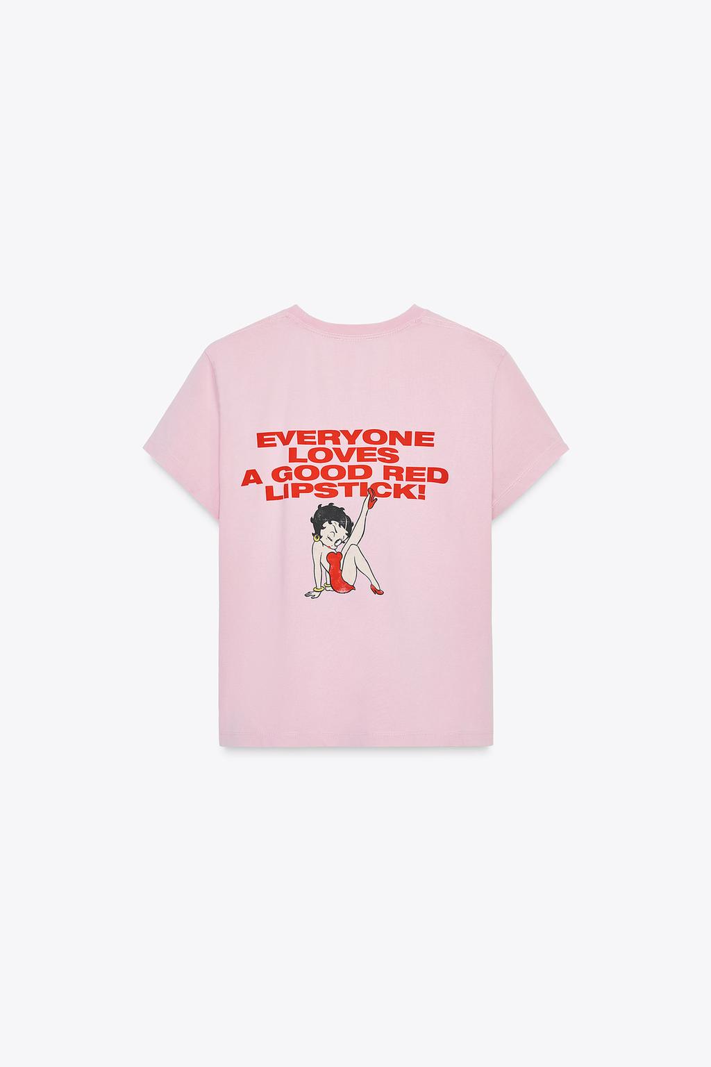 ФУТБОЛКА BETTY BOOP® С ЭФФЕКТОМ ПОТЕРТОСТИ