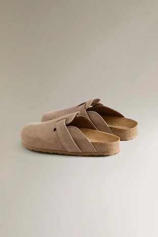 Клоги из кожи с ремешком- Заказать в России