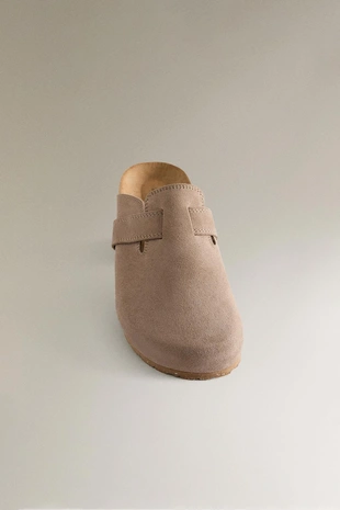 Клоги из кожи с ремешком- Заказать в России