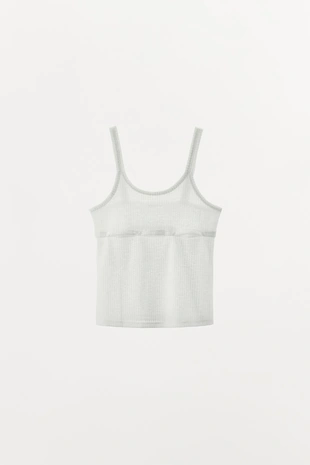 Трикотажный топ с пуговицами- Заказать в России