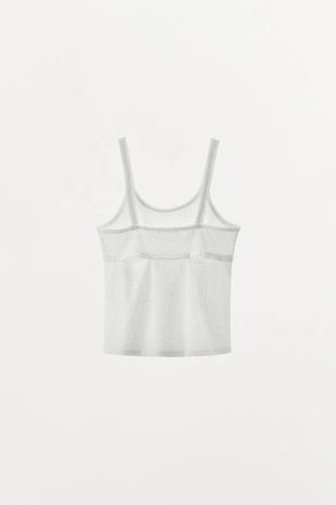 Трикотажный топ с пуговицами- Заказать в России