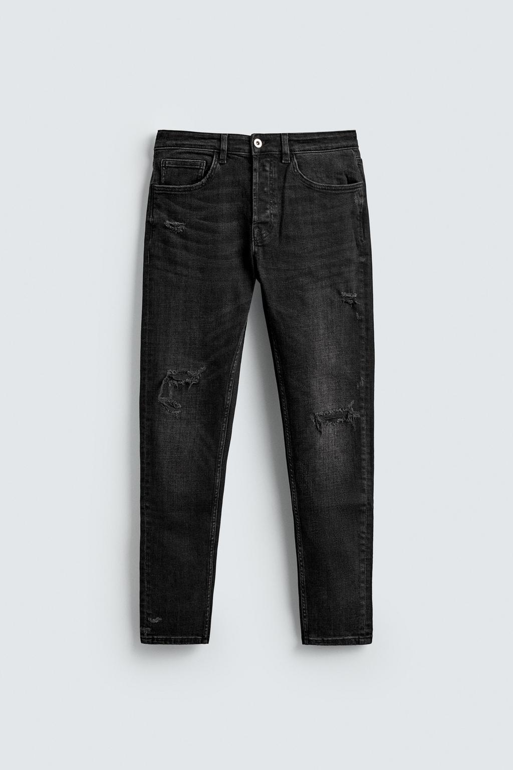 ДЖИНСЫ SKINNY FIT С РАЗРЕЗАМИ