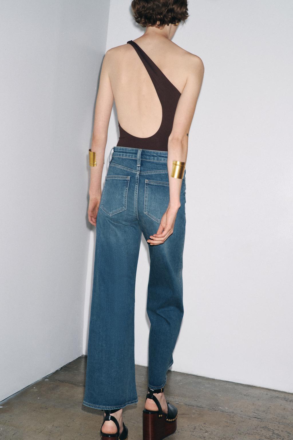 ДЖИНСЫ WIDE LEG С ВЫСОКОЙ ПОСАДКОЙ — ZW COLLECTION