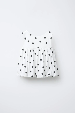 Купить Zara Футболка-баллон в горошек