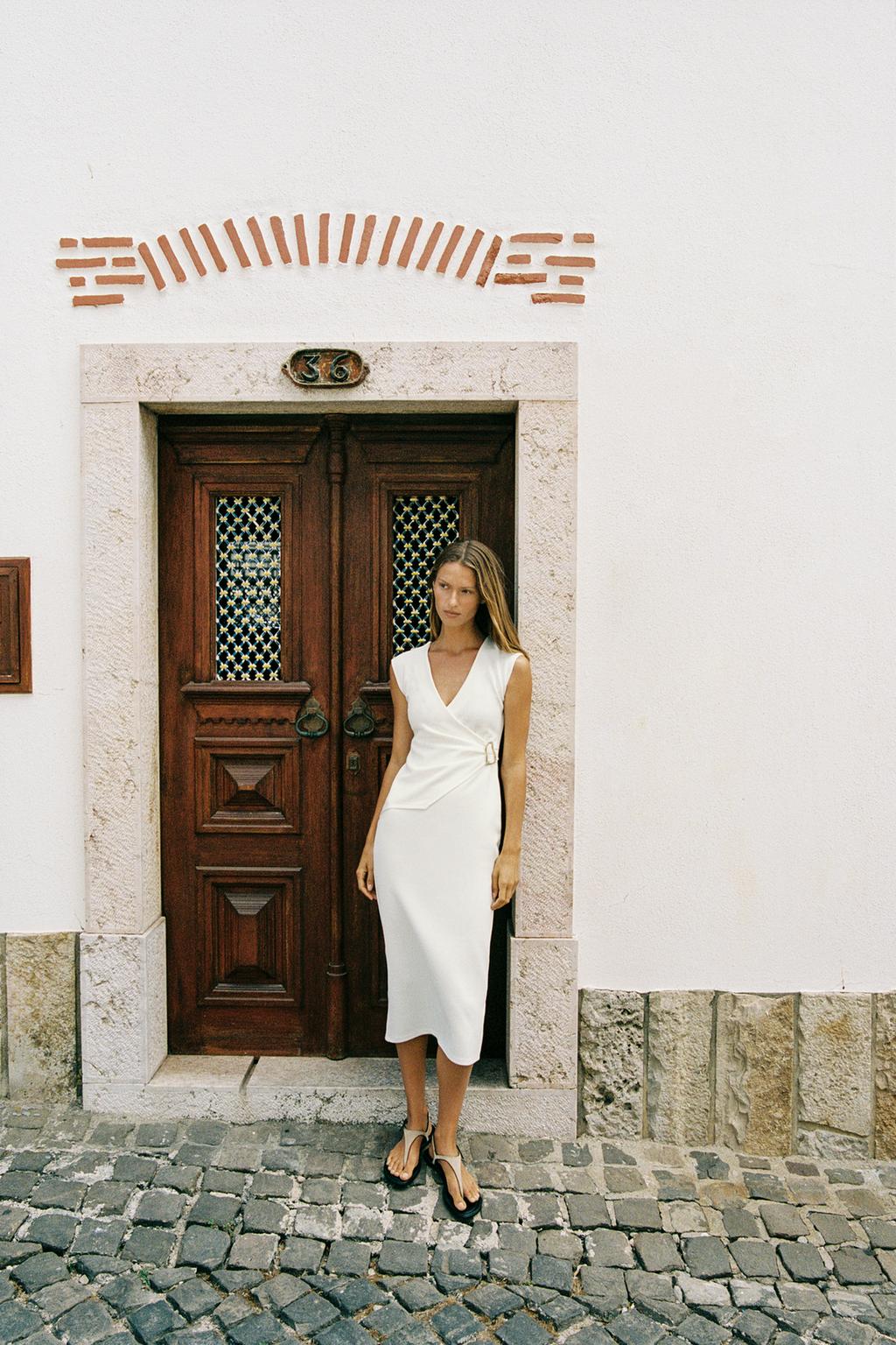 ДВУБОРТНОЕ ПЛАТЬЕ ИЗ ТВИЛА