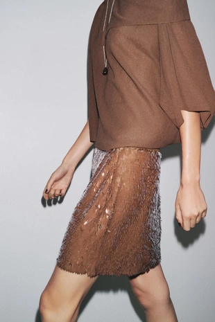 Мини-юбка с пайетками