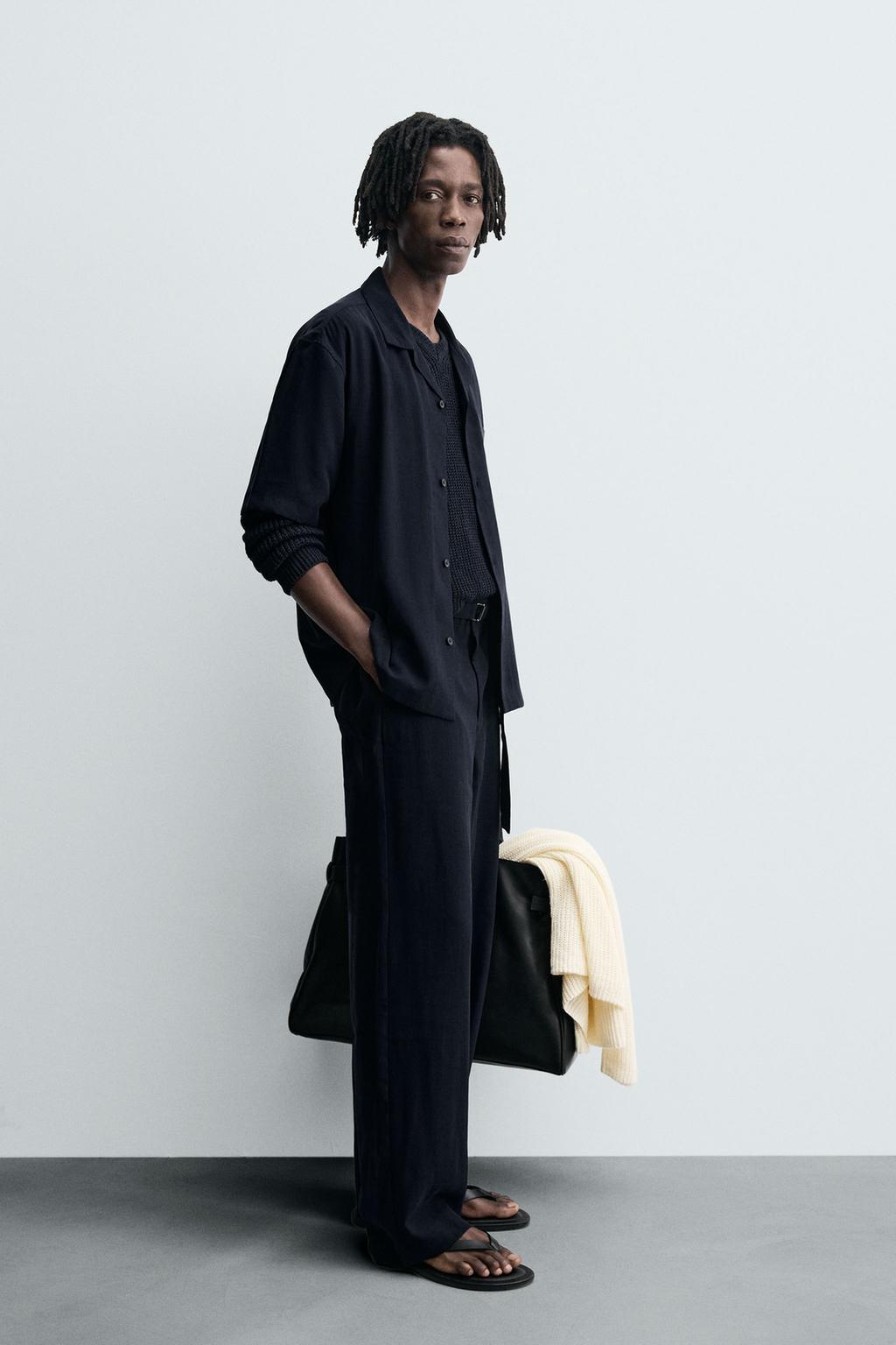 БРЮКИ RELAXED FIT С РЕМНЕМ