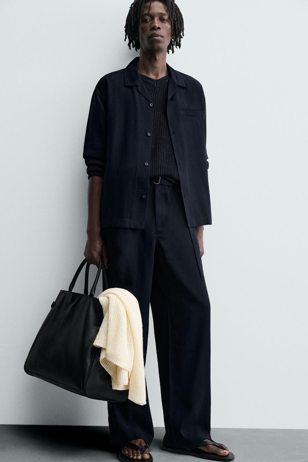 БРЮКИ RELAXED FIT С РЕМНЕМ