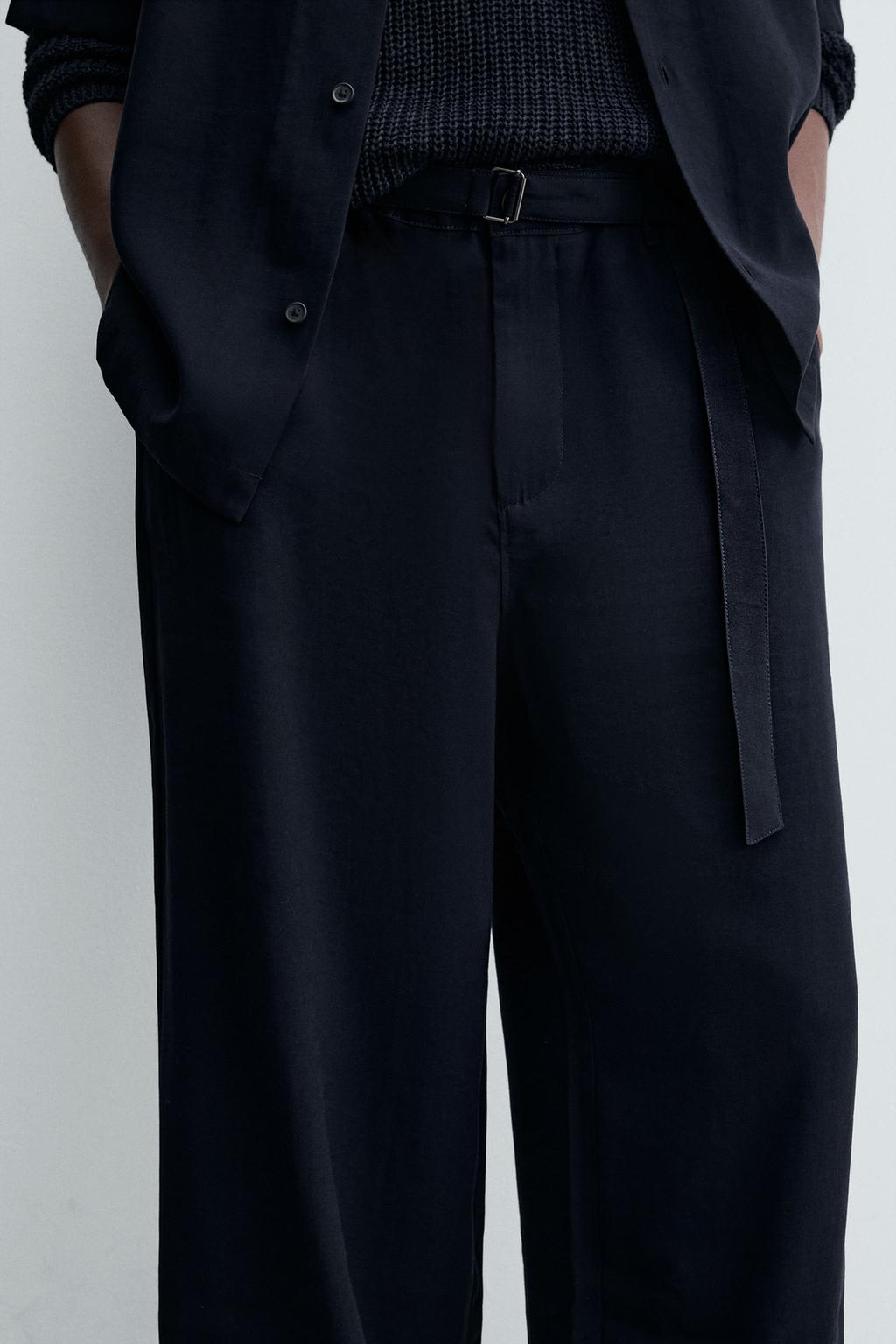 БРЮКИ RELAXED FIT С РЕМНЕМ